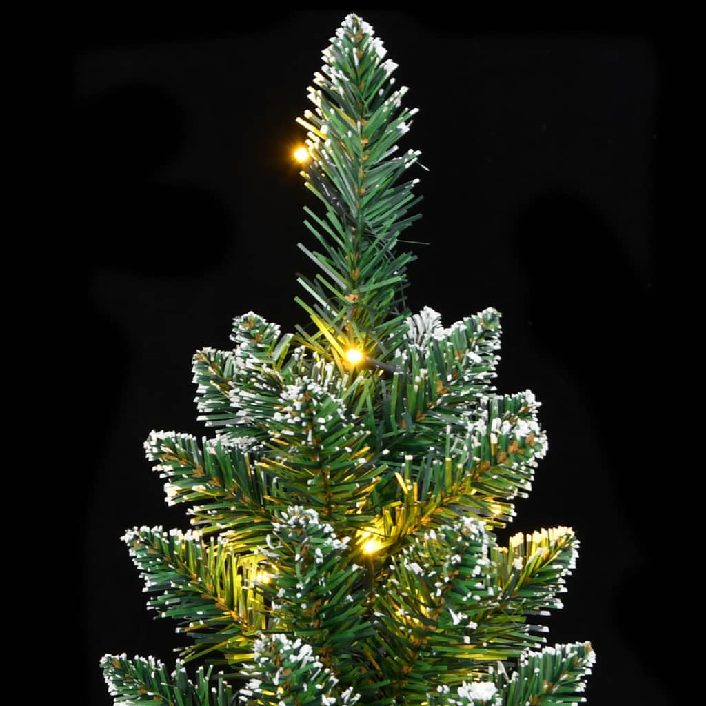 vidaXL Artificial Slim Christmas Tree 150 LEDs 120 cm