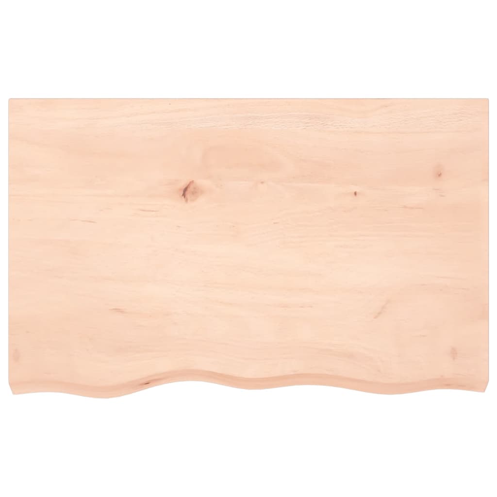 vidaXL Bathroom Countertop 80x50x(2-6) cm Untreated Solid Wood