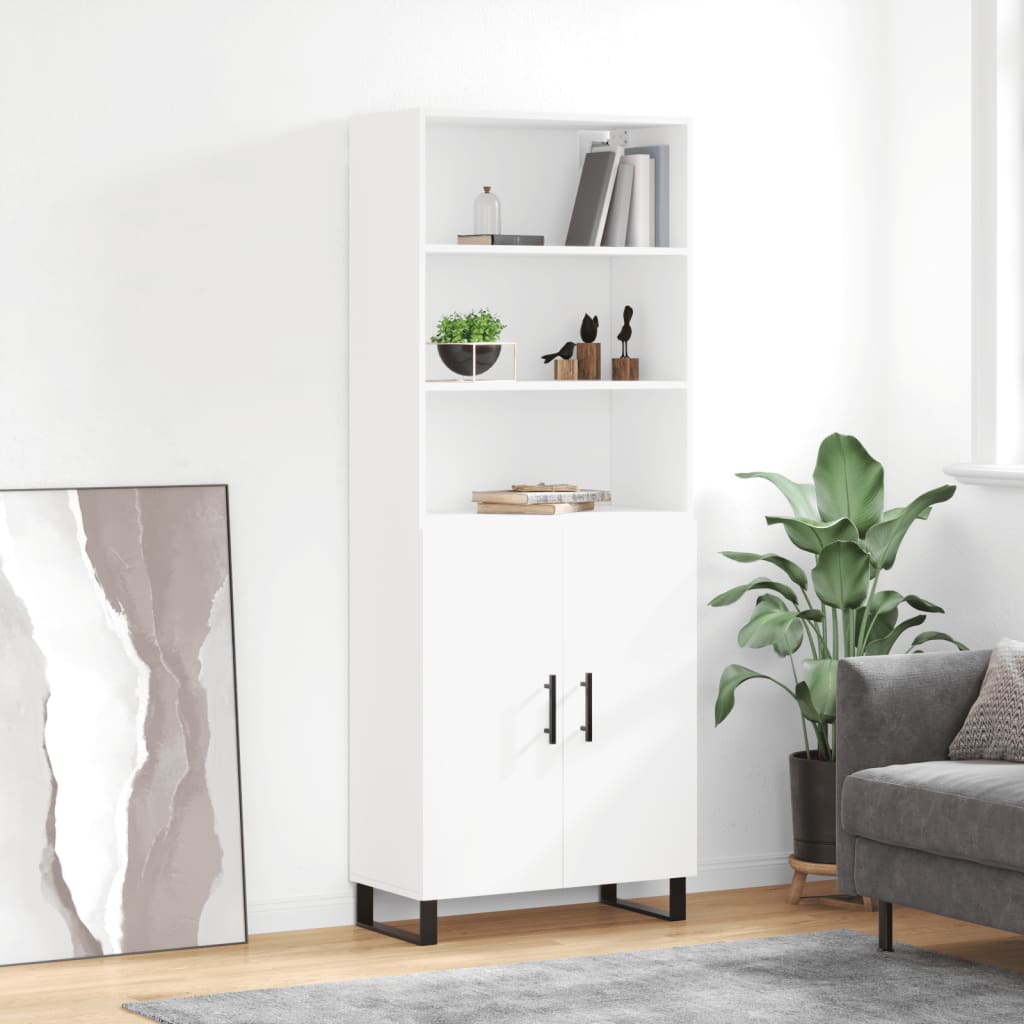 vidaXL Highboard White 69.5x34x180 cm Engineered Wood