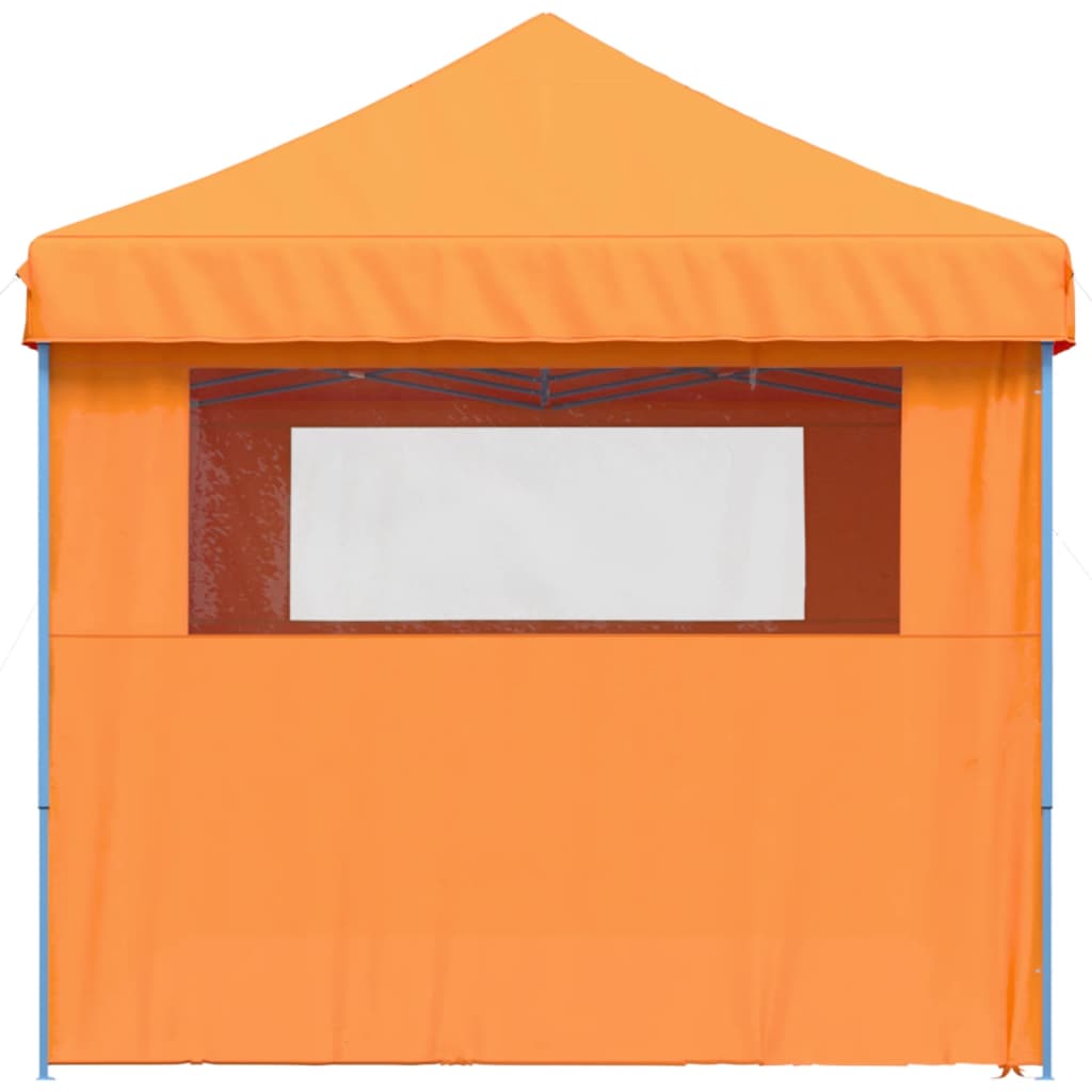 vidaXL Foldable Party Tent Pop-Up with 4 Sidewalls Orange