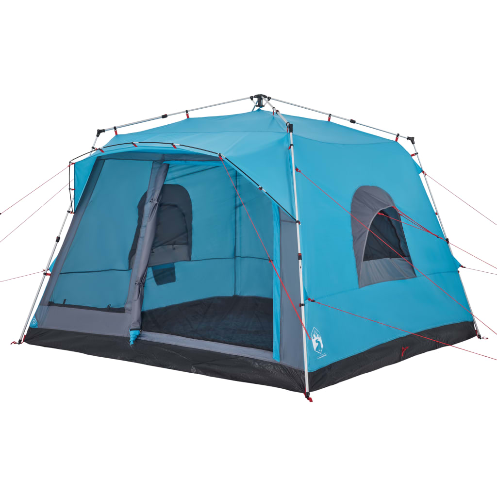 vidaXL Family Tent Cabin 7-Person Blue Quick Release