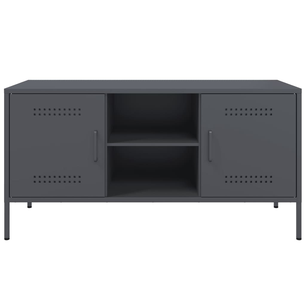 vidaXL TV Cabinet Anthracite 100.5x39x50.5 cm Steel