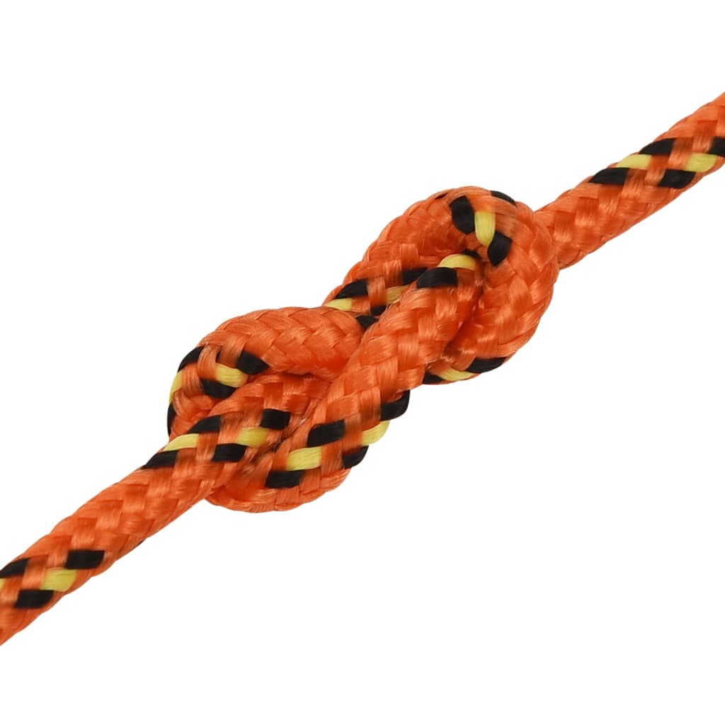 vidaXL Boat Rope Orange 3 mm 100 m Polypropylene