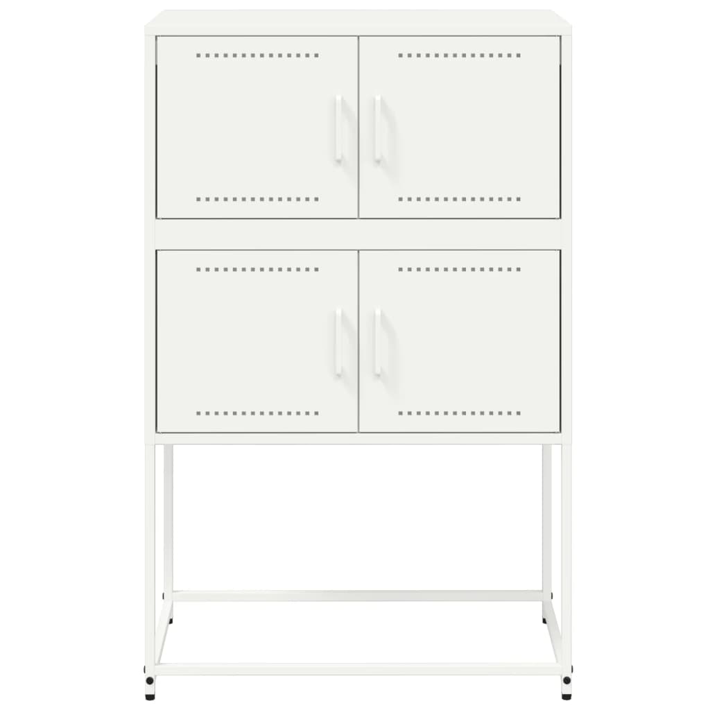 vidaXL Sideboard White 68.5x38.5x107 cm Steel