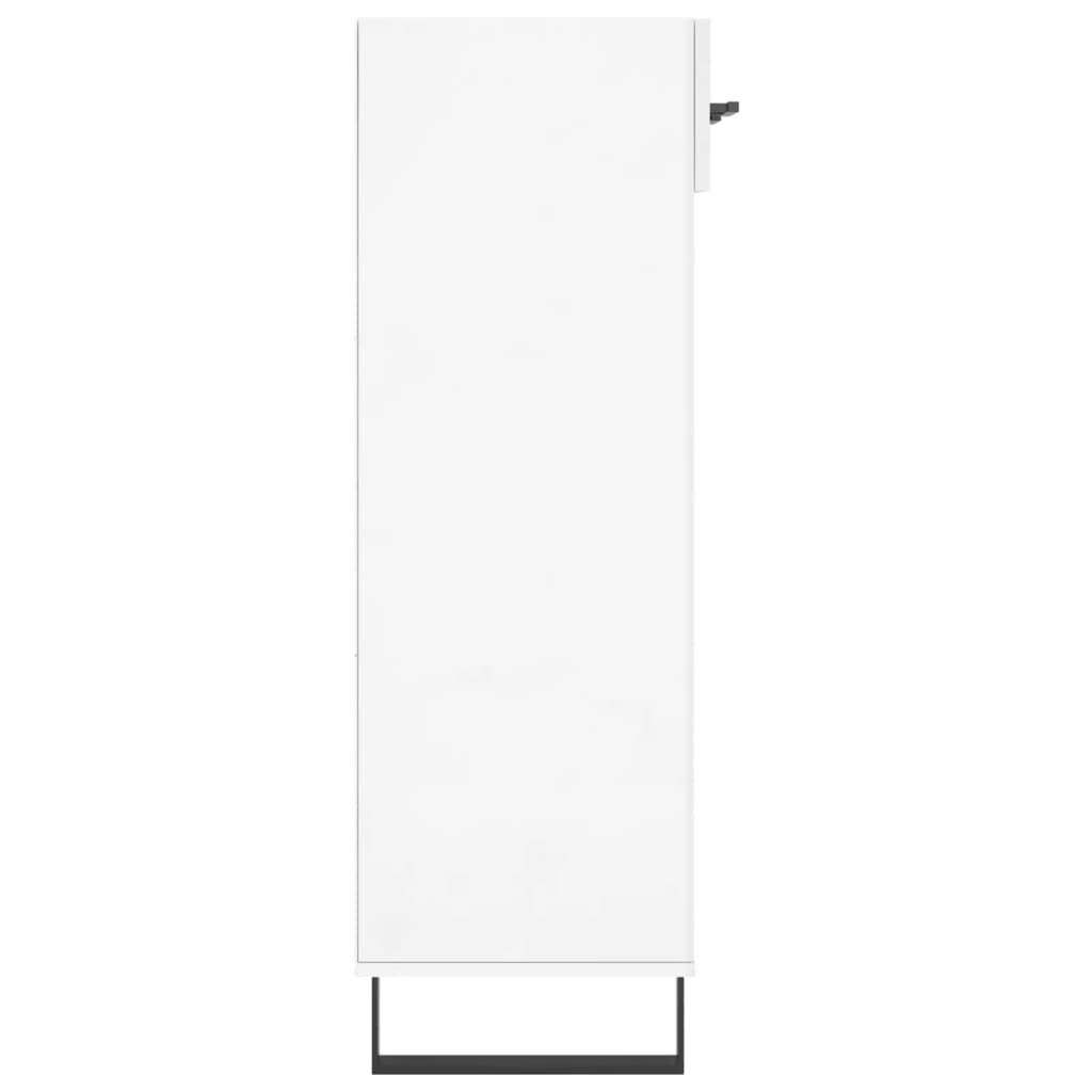 vidaXL Shoe Cabinet High Gloss White 60x35x105 cm Engineered Wood