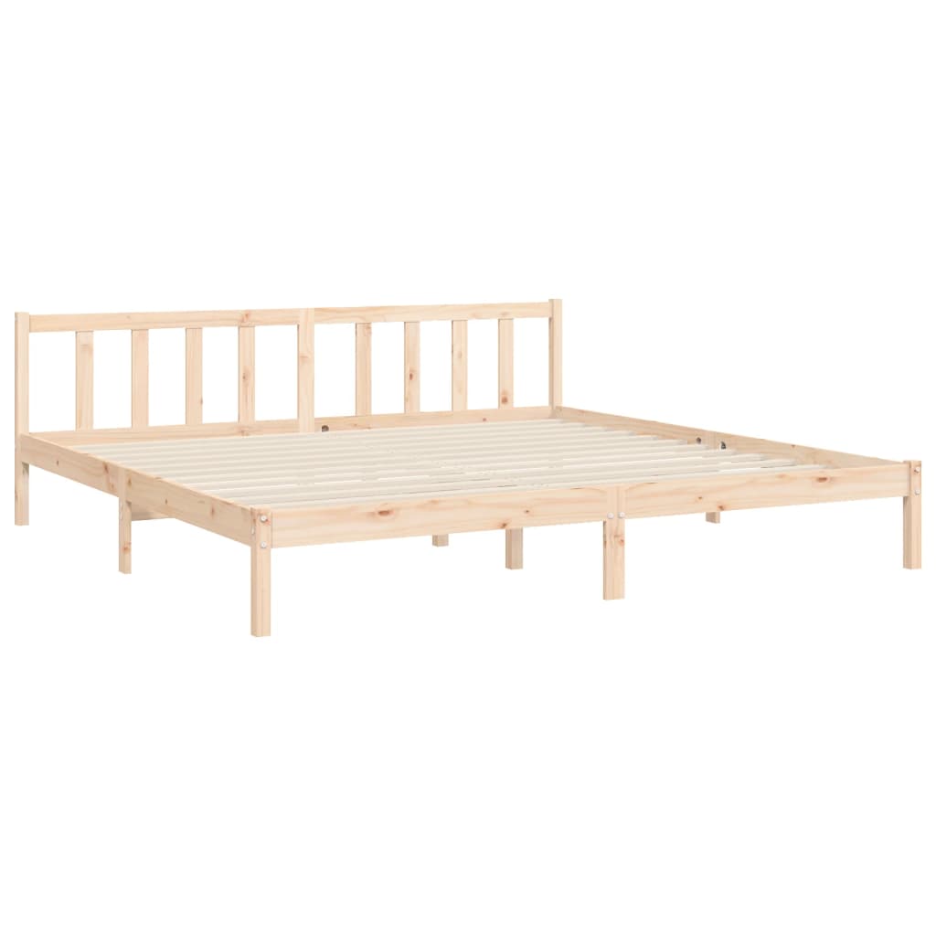 vidaXL Bed Frame without Mattress Super King Size Solid Wood Pine