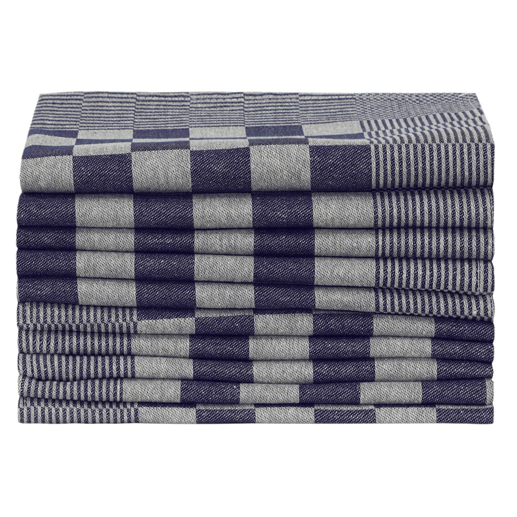 vidaXL Kitchen Towels 20 pcs Blue and White 50x70 cm Cotton