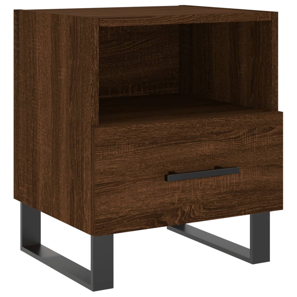 vidaXL Bedside Cabinets 2 pcs Brown Oak 40x35x47.5 cm Engineered Wood