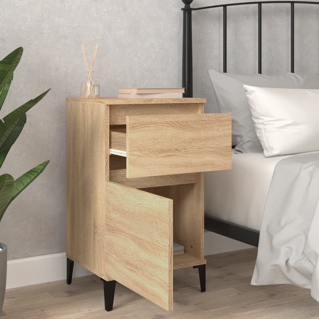 vidaXL Bedside Cabinets 2 pcs Sonoma Oak 40x35x70 cm