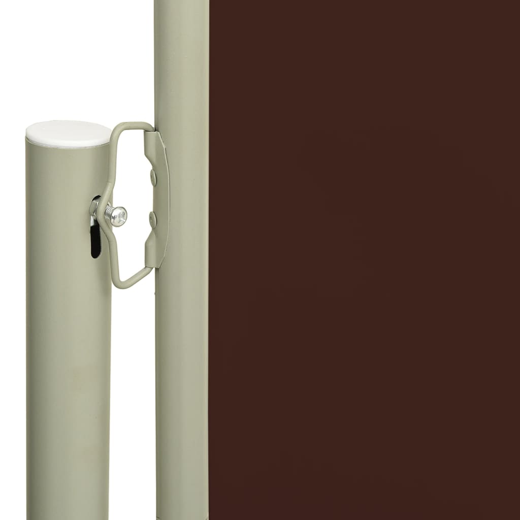 vidaXL Patio Retractable Side Awning 140x300 cm Brown