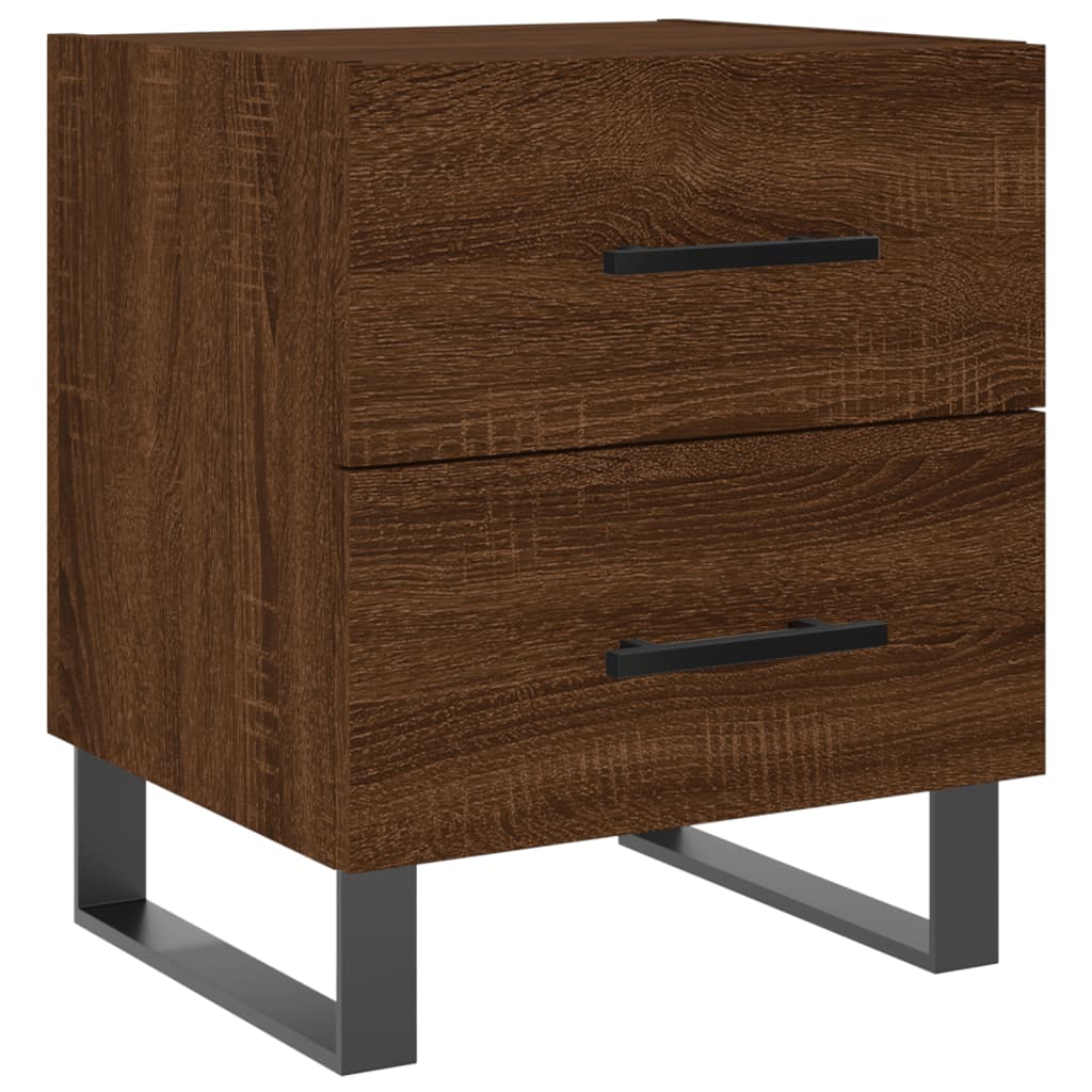 vidaXL Bedside Cabinet Brown Oak 40x35x47.5 cm Engineered Wood