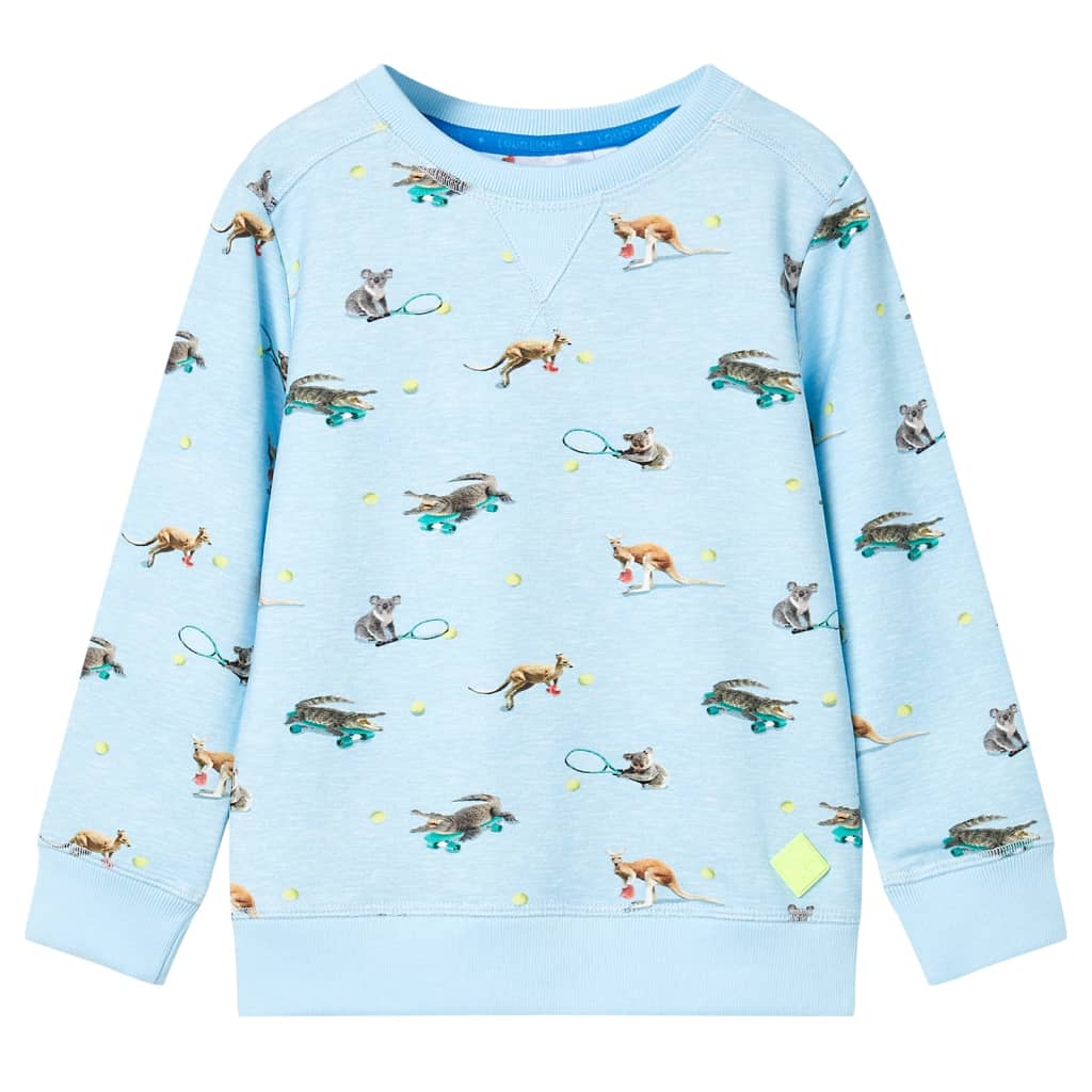 Kids' Sweatshirt Light Blue Melange 140