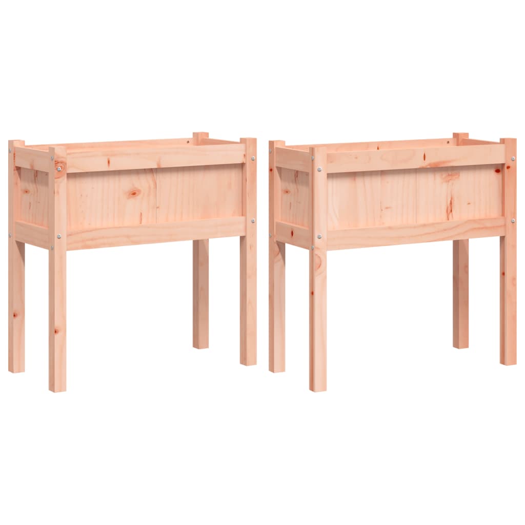 vidaXL Garden Planters 2 pcs with Legs Solid Wood Douglas