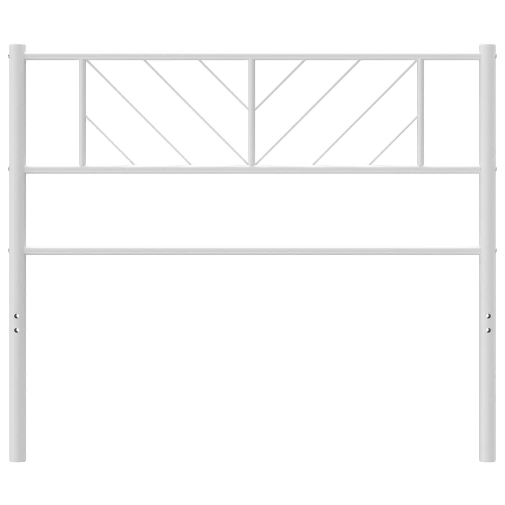 vidaXL Metal Headboard White 107 cm