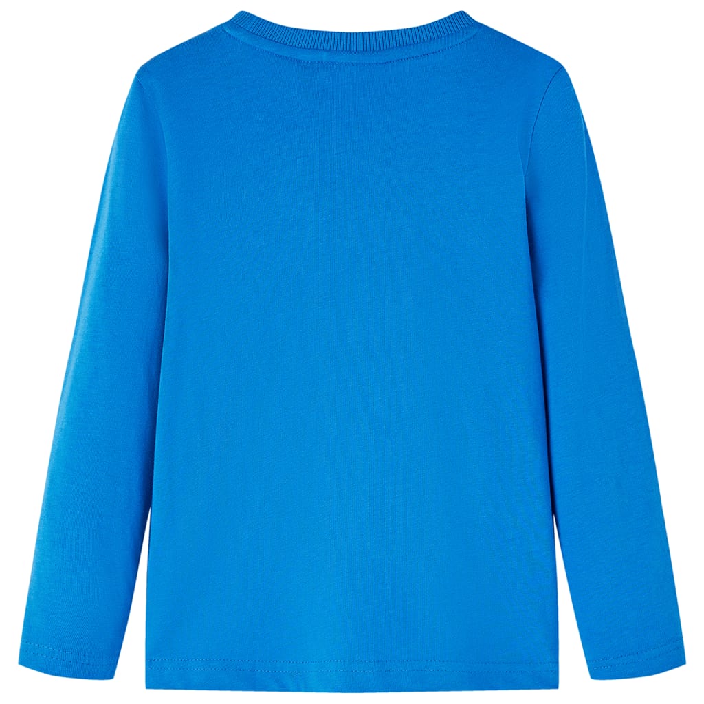 Kids' T-shirt with Long Sleeves Cobalt Blue 128