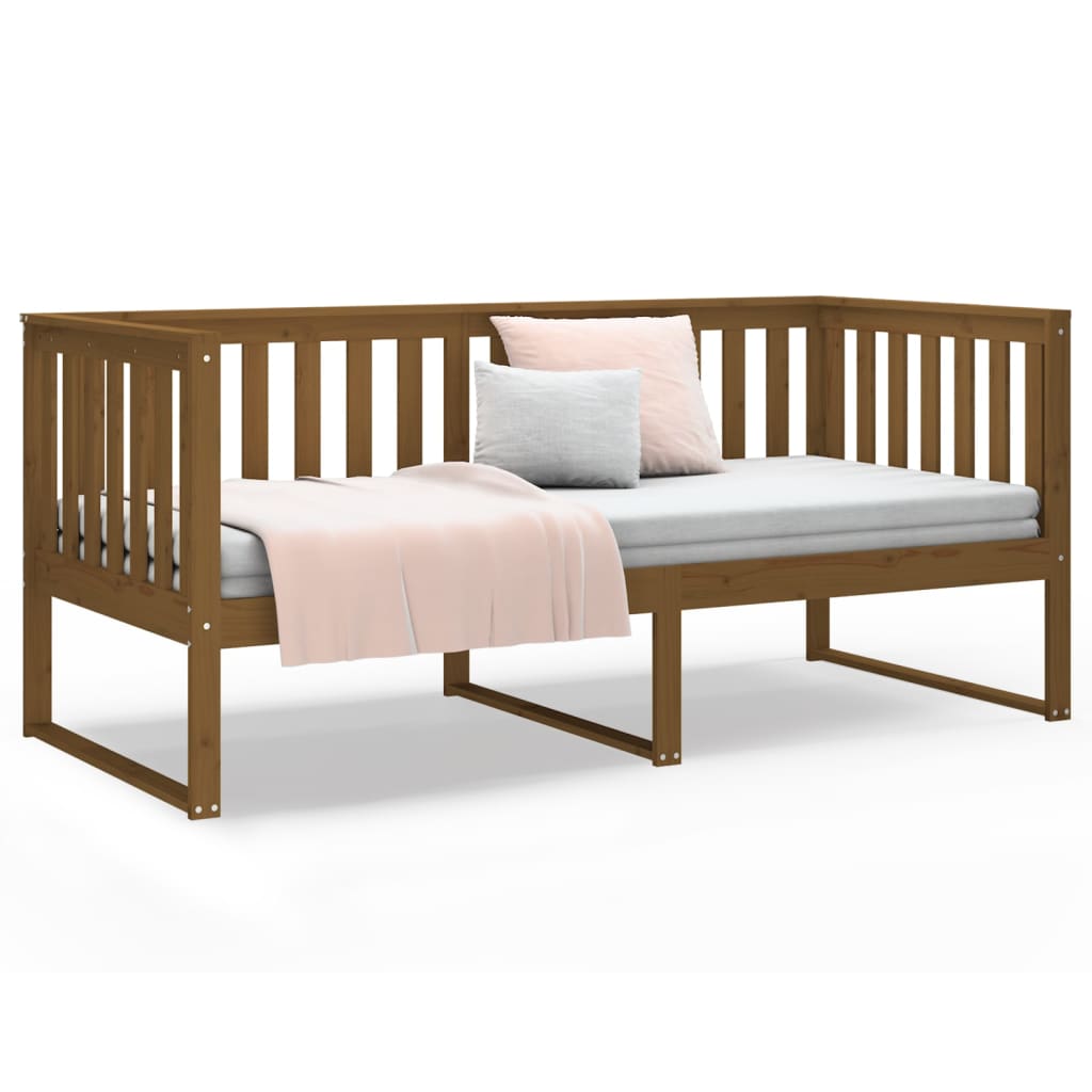 vidaXL Day Bed without Mattress Honey Brown 90x200 cm Solid Wood Pine