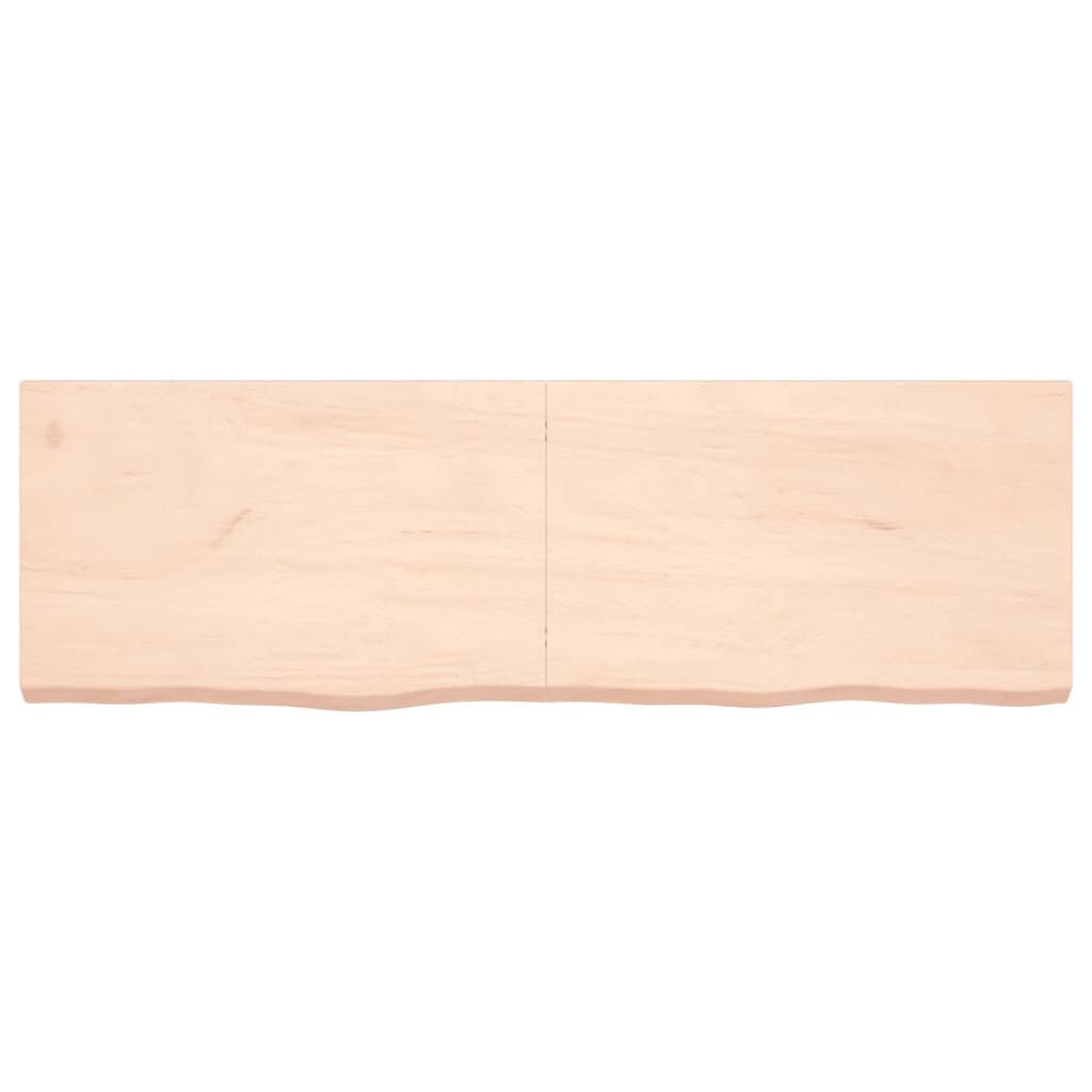 vidaXL Bathroom Countertop 160x50x(2-6) cm Untreated Solid Wood