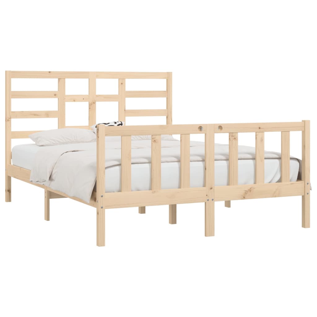 vidaXL Bed Frame without Mattress 160x200 cm Solid Wood Pine