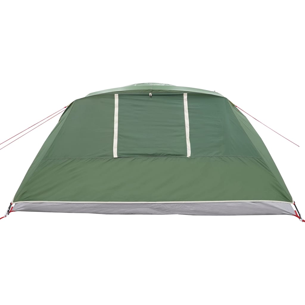 vidaXL Camping Tent Cabin 4-Person Green Waterproof