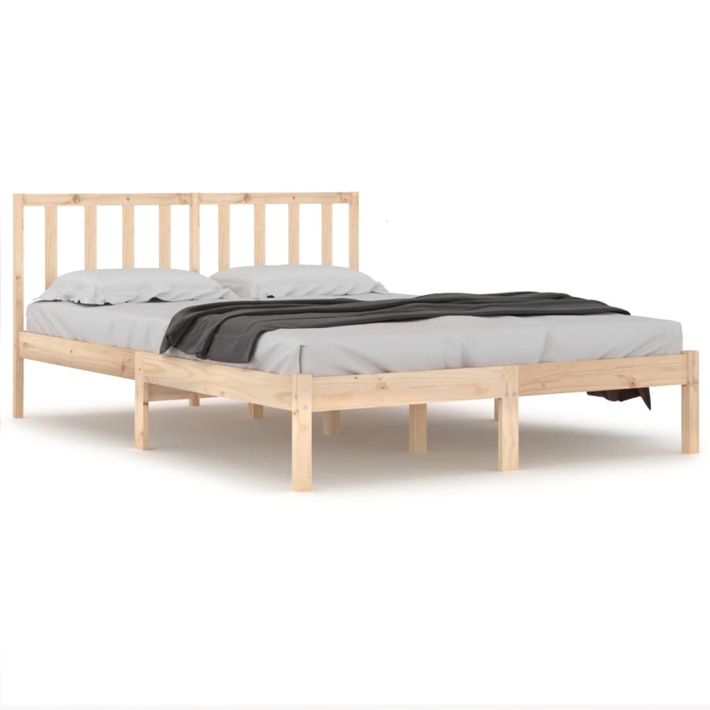 vidaXL Bed Frame Solid Wood Pine 180x200 cm Super King Size