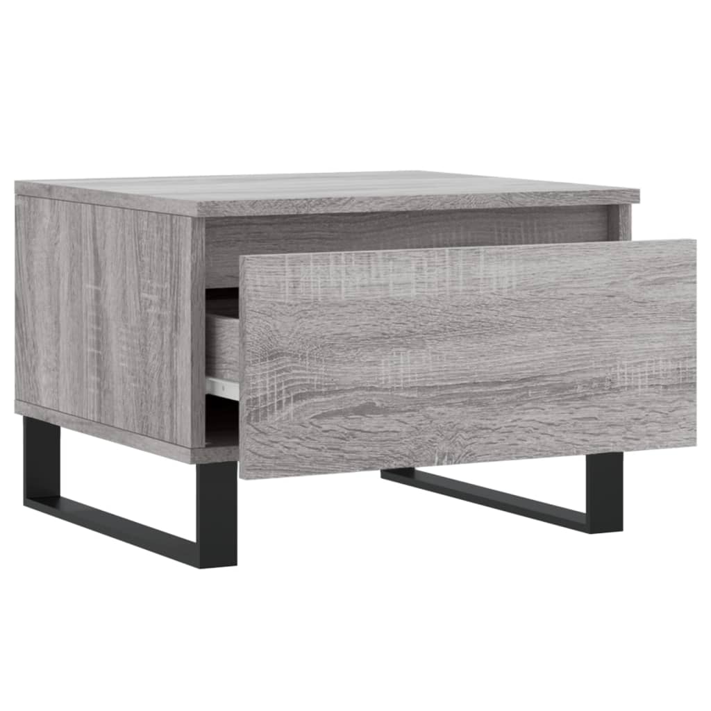 vidaXL Coffee Table Grey Sonoma 50x46x35 cm Engineered Wood