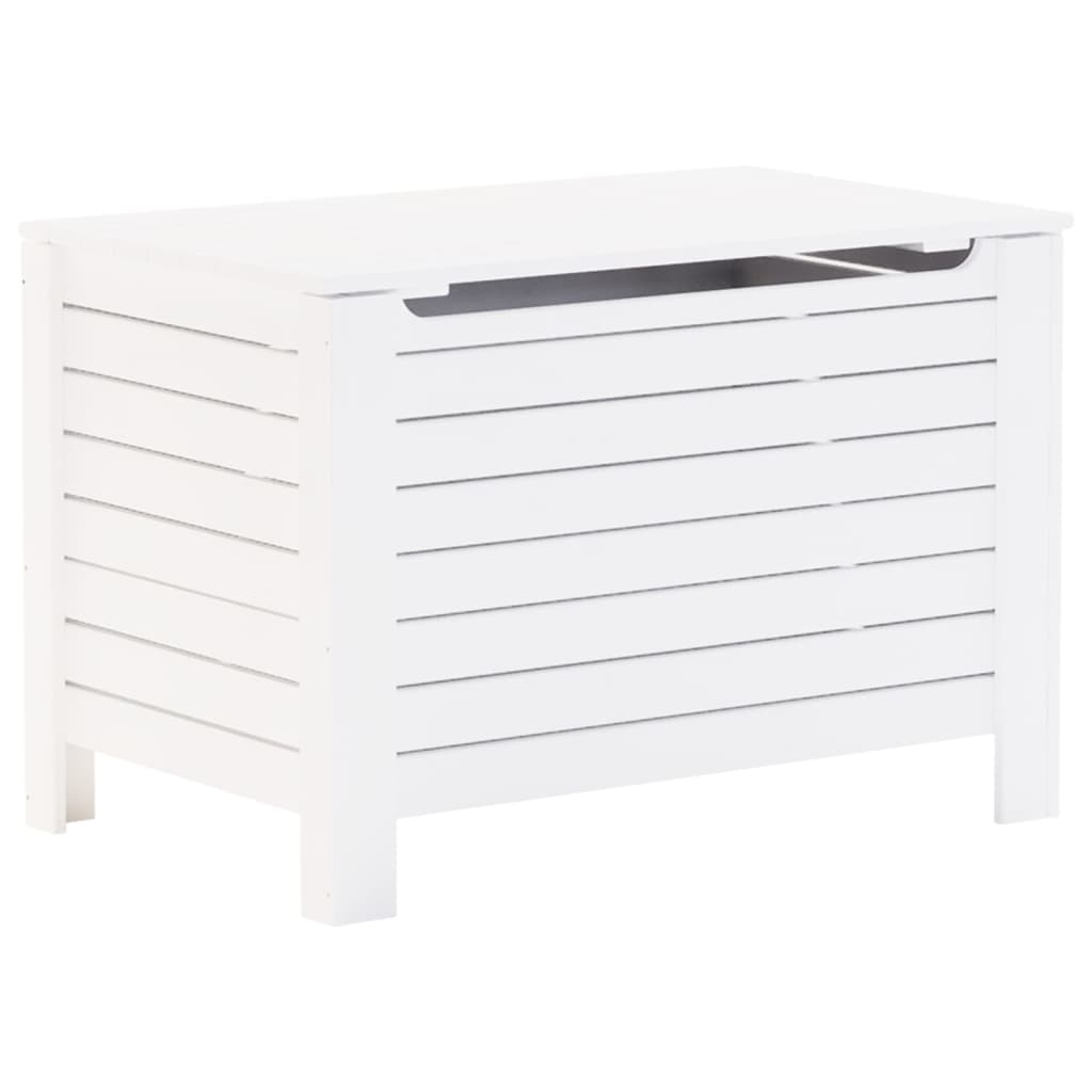 vidaXL Storage Box with Lid RANA White 100x49x54 cm Solid Wood Pine