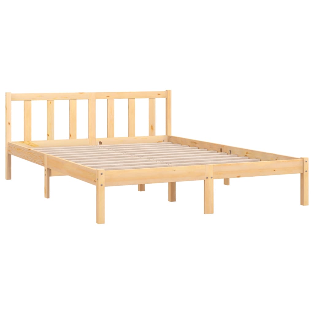 vidaXL Bed Frame without Mattress Solid Wood 120x200 cm