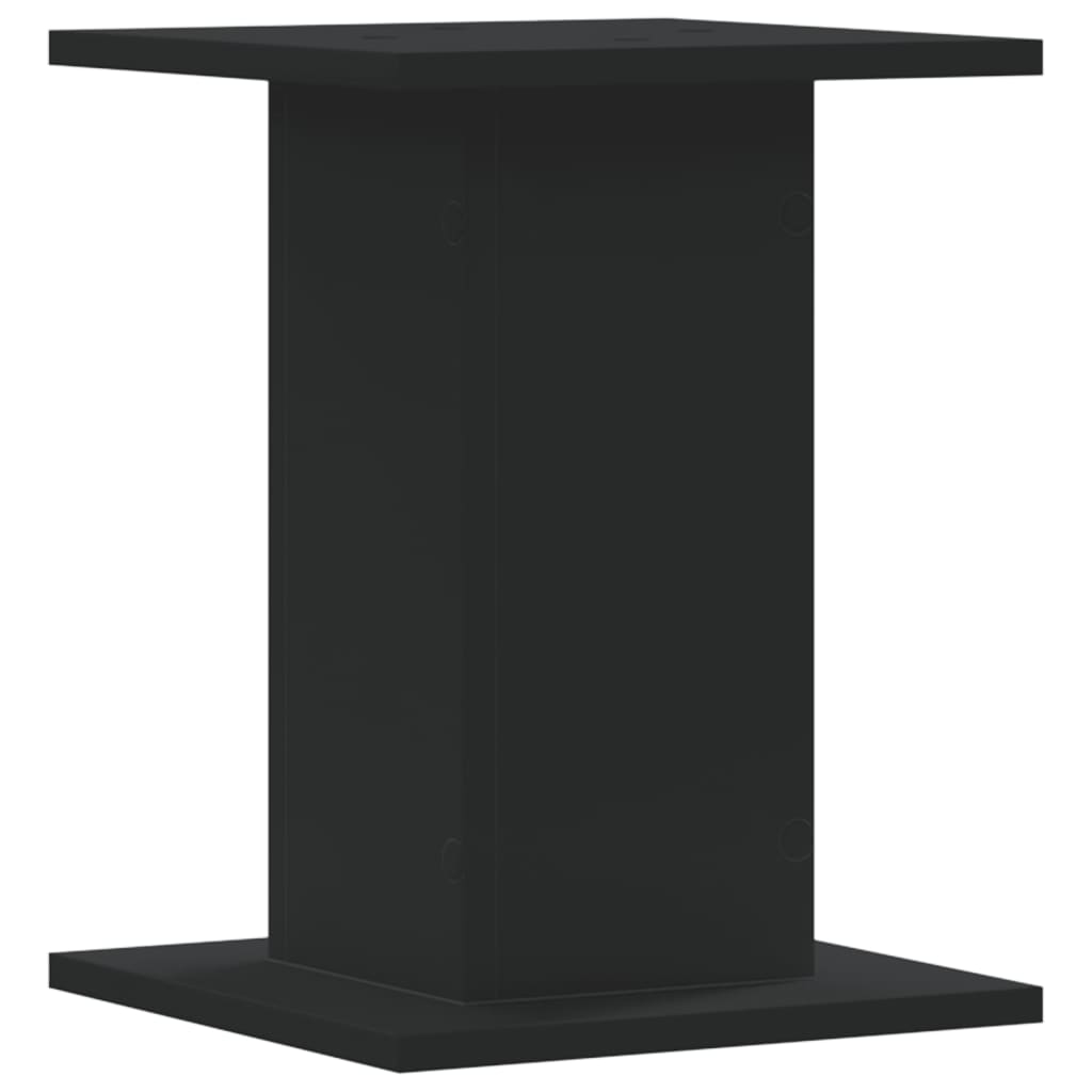 vidaXL Speaker Stands 2 pcs Black 30x30x40 cm Engineered Wood