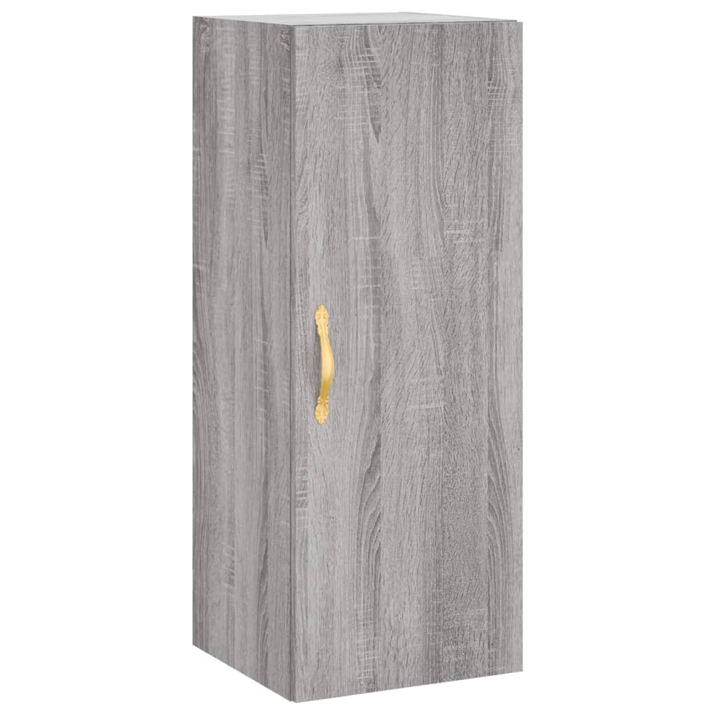 vidaXL Wall Mounted Cabinet Grey Sonoma 34.5x34x90 cm