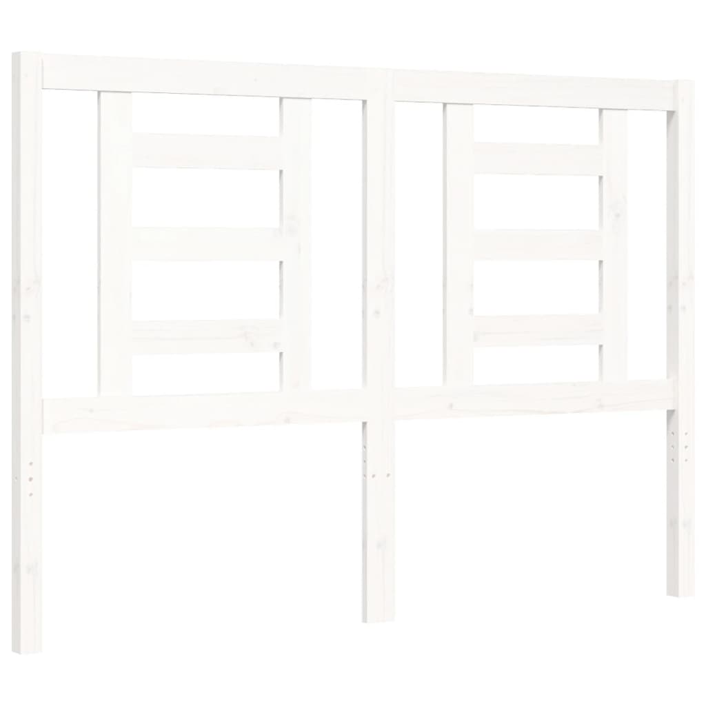 vidaXL Bed Frame without Mattress White 120x200 cm Solid Wood Pine