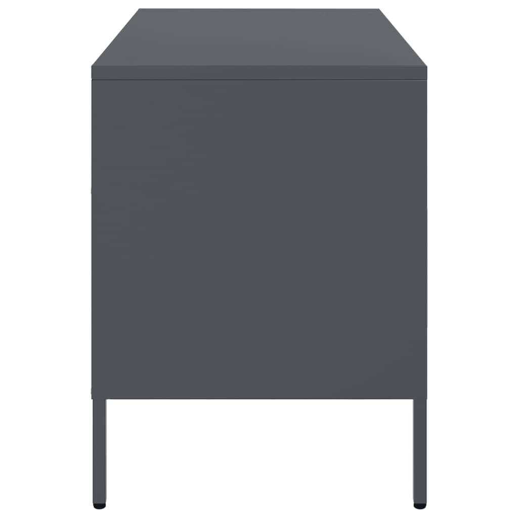 vidaXL TV Cabinet Anthracite 68x39x50.5 cm Steel