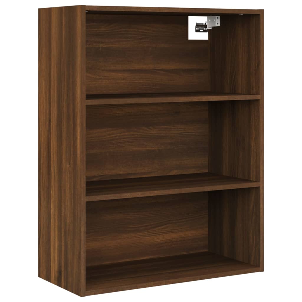 vidaXL Hanging Wall Cabinet Brown Oak 69.5x32.5x90 cm