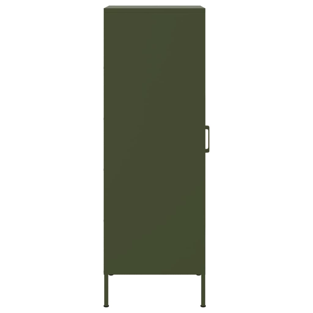 vidaXL Highboard Olive Green 36x39x113 cm Steel