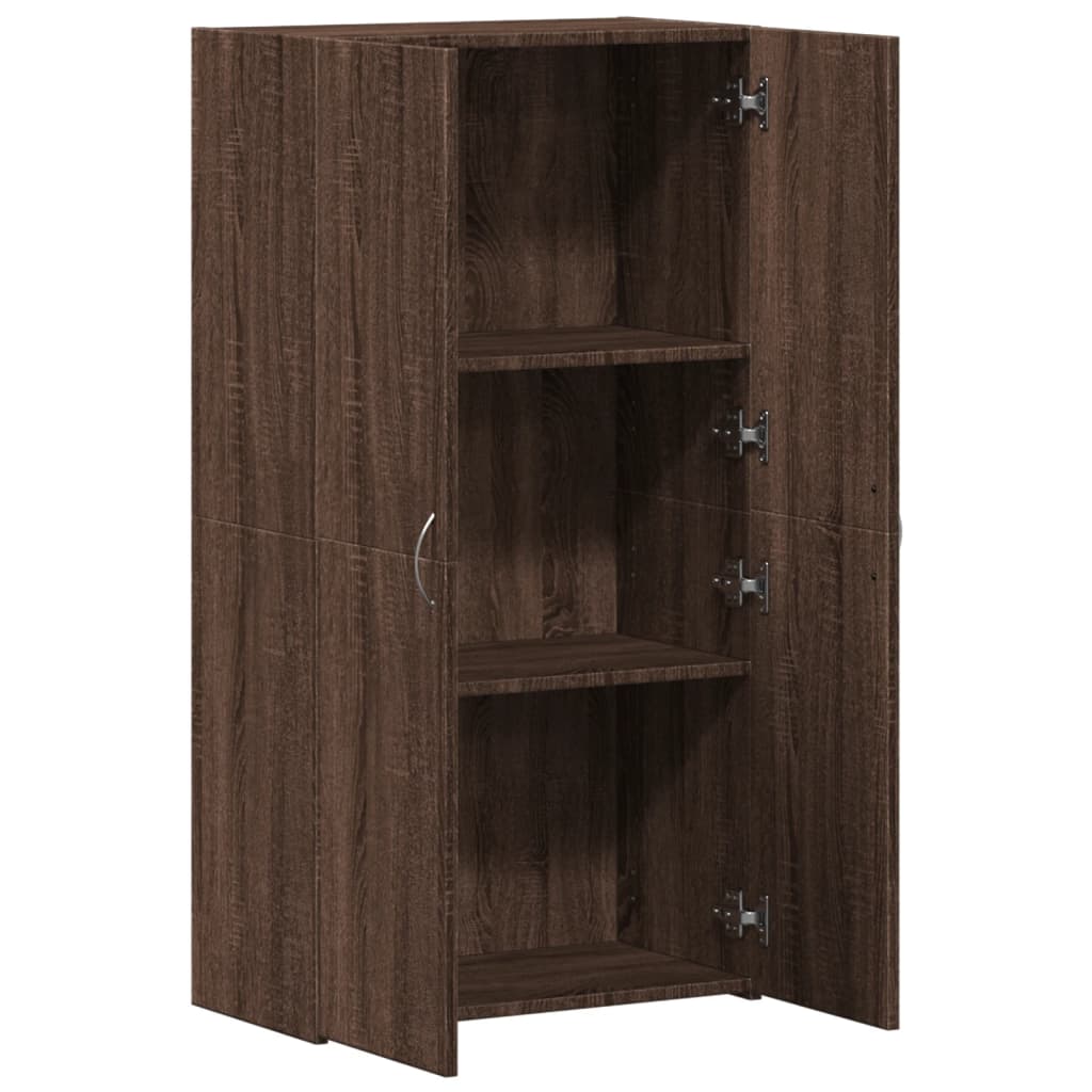 vidaXL File Cabinet Brown Oak 60x32x115 cm Engineered Wood