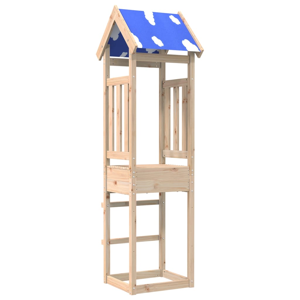 vidaXL Play Tower 52.5x46.5x208 cm Solid Wood Pine