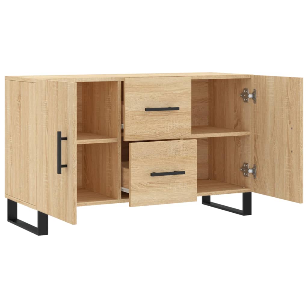 vidaXL Sideboard Sonoma Oak 100x36x60 cm Engineered Wood