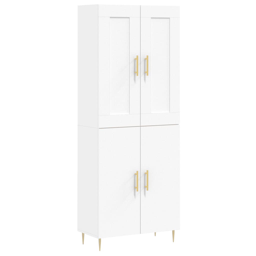 vidaXL Highboard White 69.5x34x180 cm Engineered Wood