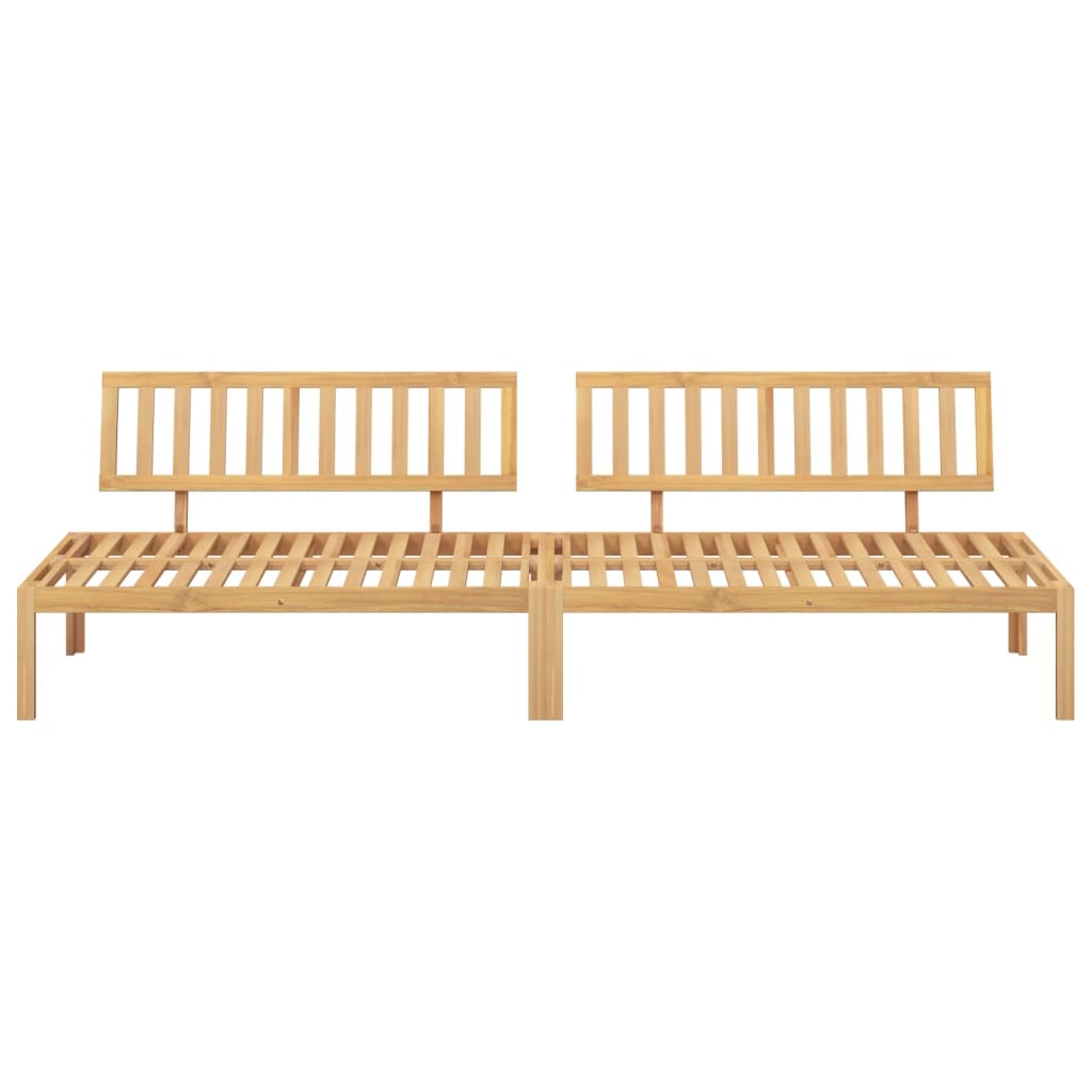 vidaXL Garden Pallet Middle Sofas 2 pcs Solid Wood Acacia