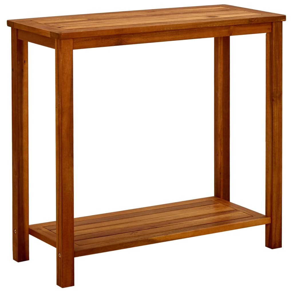 vidaXL Garden Console Table 80x35x75 cm Solid Acacia Wood