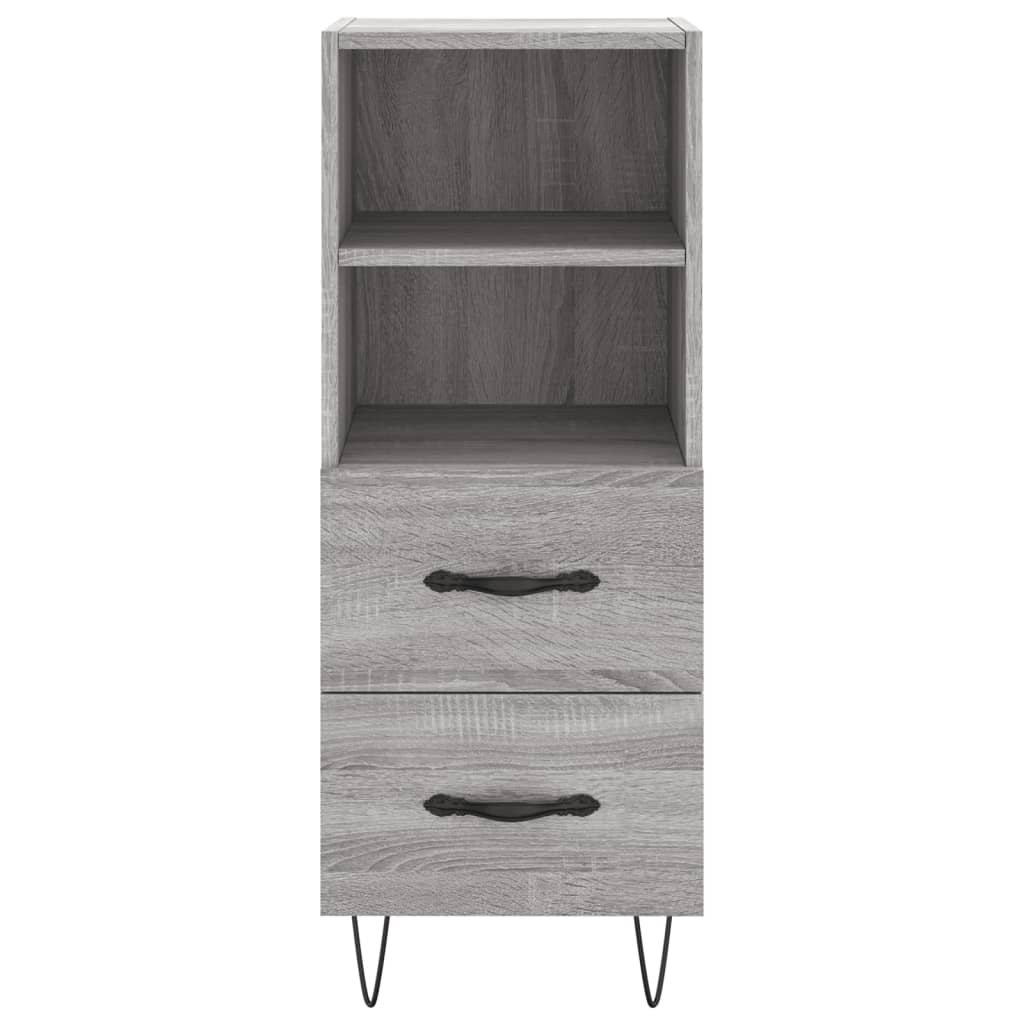 vidaXL Highboard Grey Sonoma 34.5x34x180 cm Engineered Wood