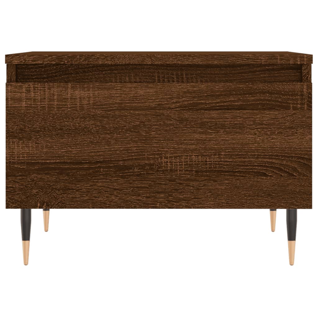 vidaXL Coffee Table Brown Oak 50x46x35 cm Engineered Wood