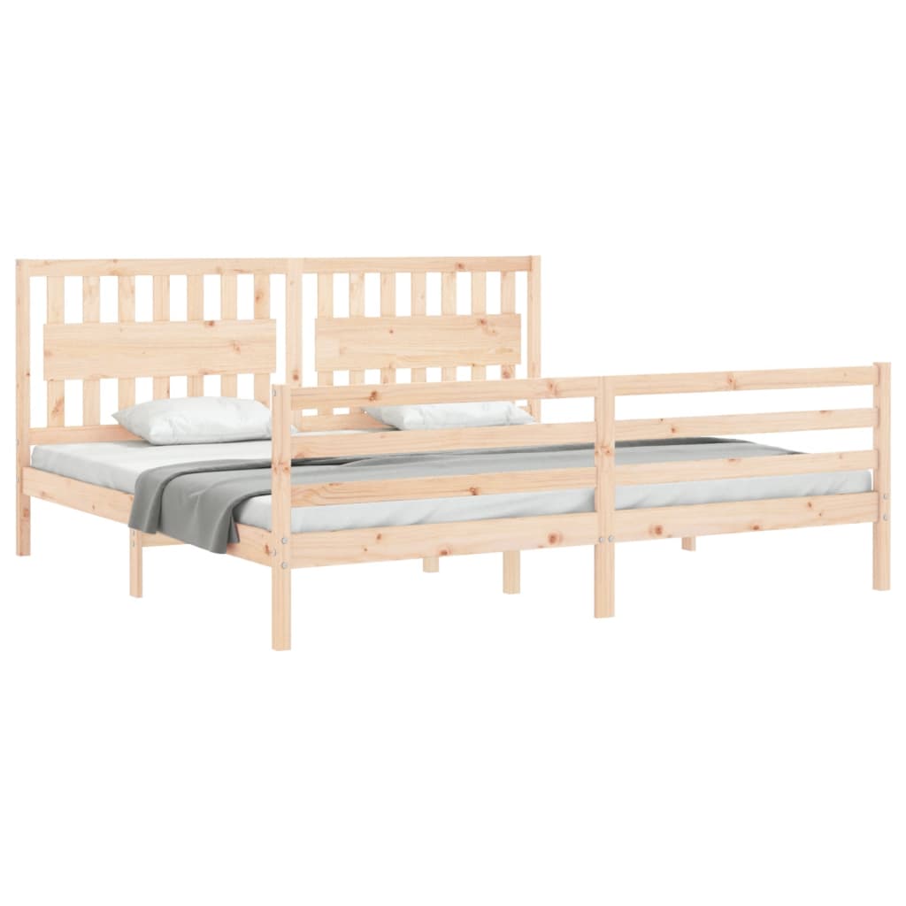 vidaXL Bed Frame without Mattress 200x200 cm Solid Wood