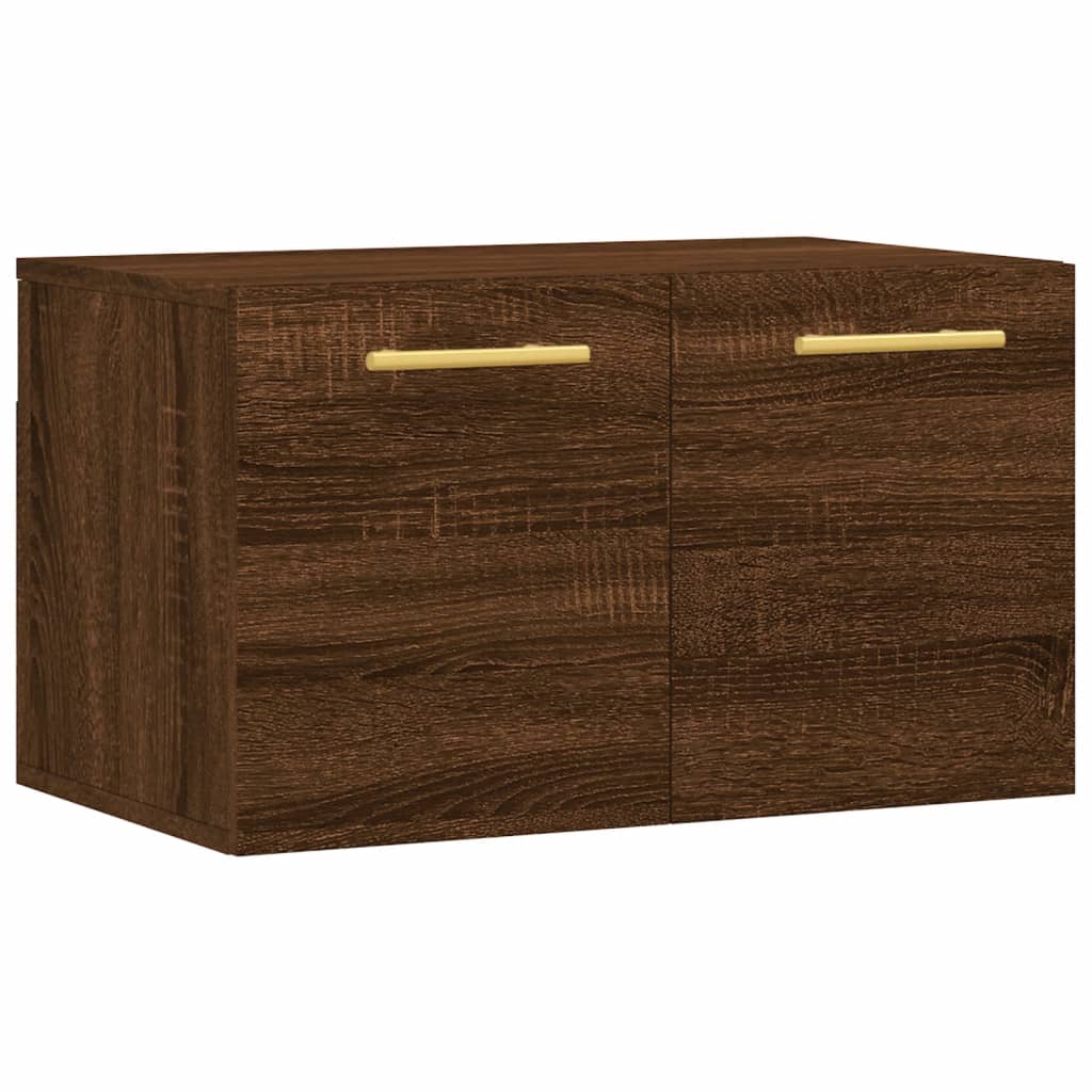 vidaXL Wall Cabinet Brown Oak 60x36.5x35 cm Engineered Wood