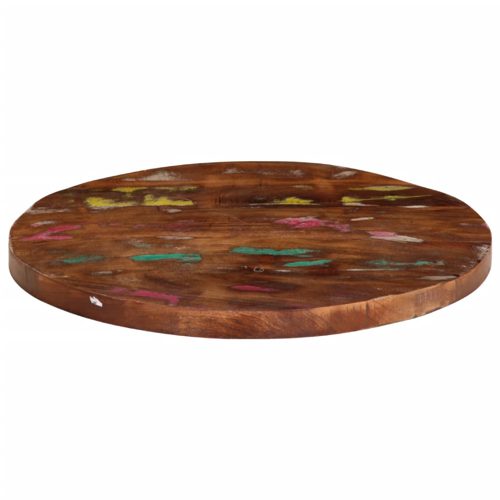 vidaXL Table Top Ø 40x3.8 cm Round Solid Wood Reclaimed