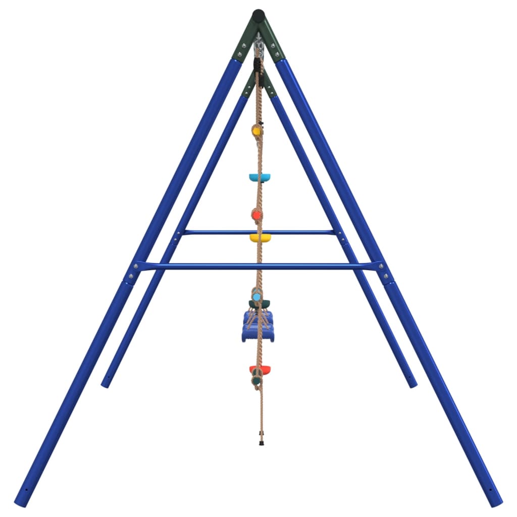 vidaXL Outdoor Swing Set with Swings. Ladder. Disc Swing