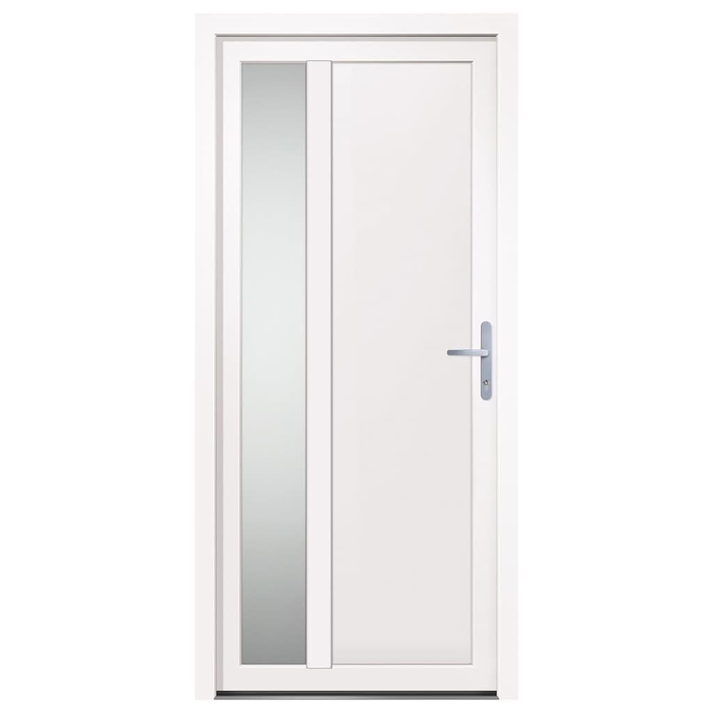 vidaXL Front Door White 98x208 cm PVC