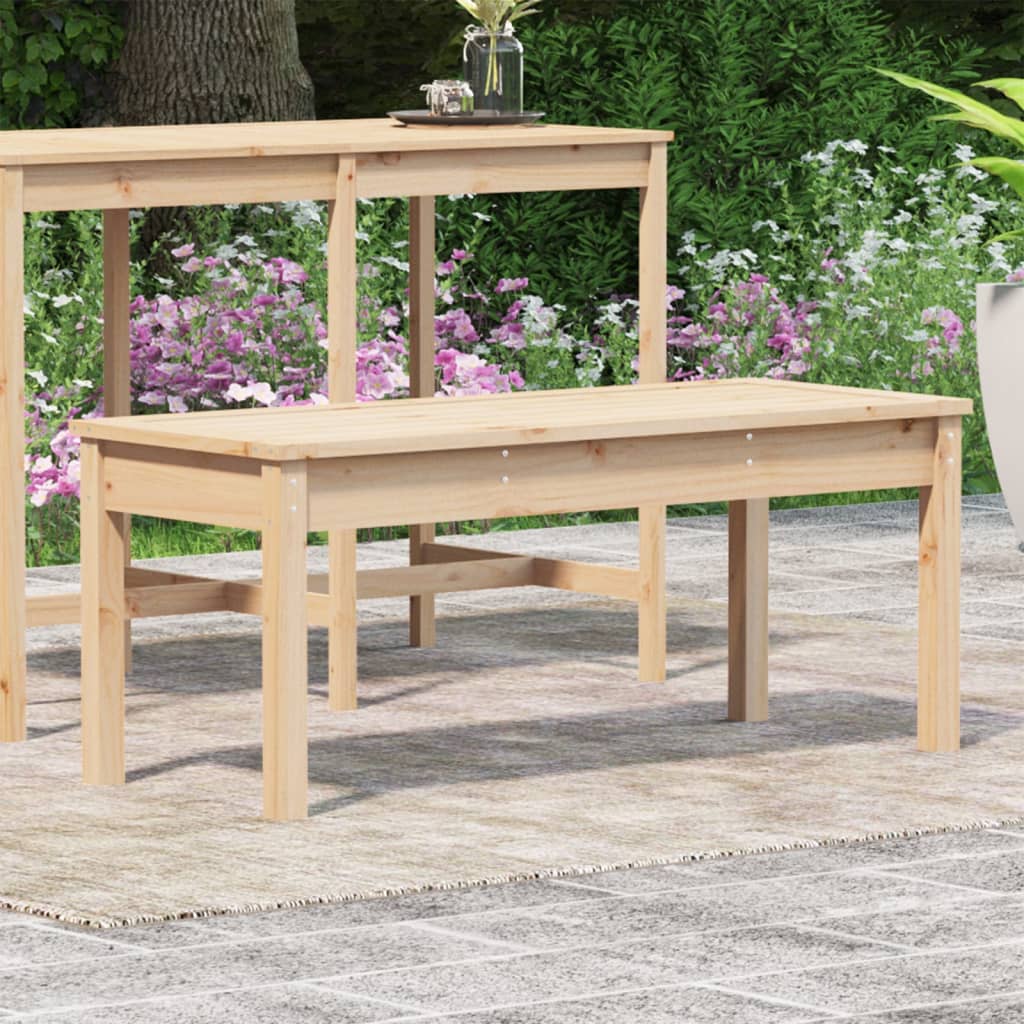 vidaXL Garden Bench 109x44x45 cm Solid Wood Pine