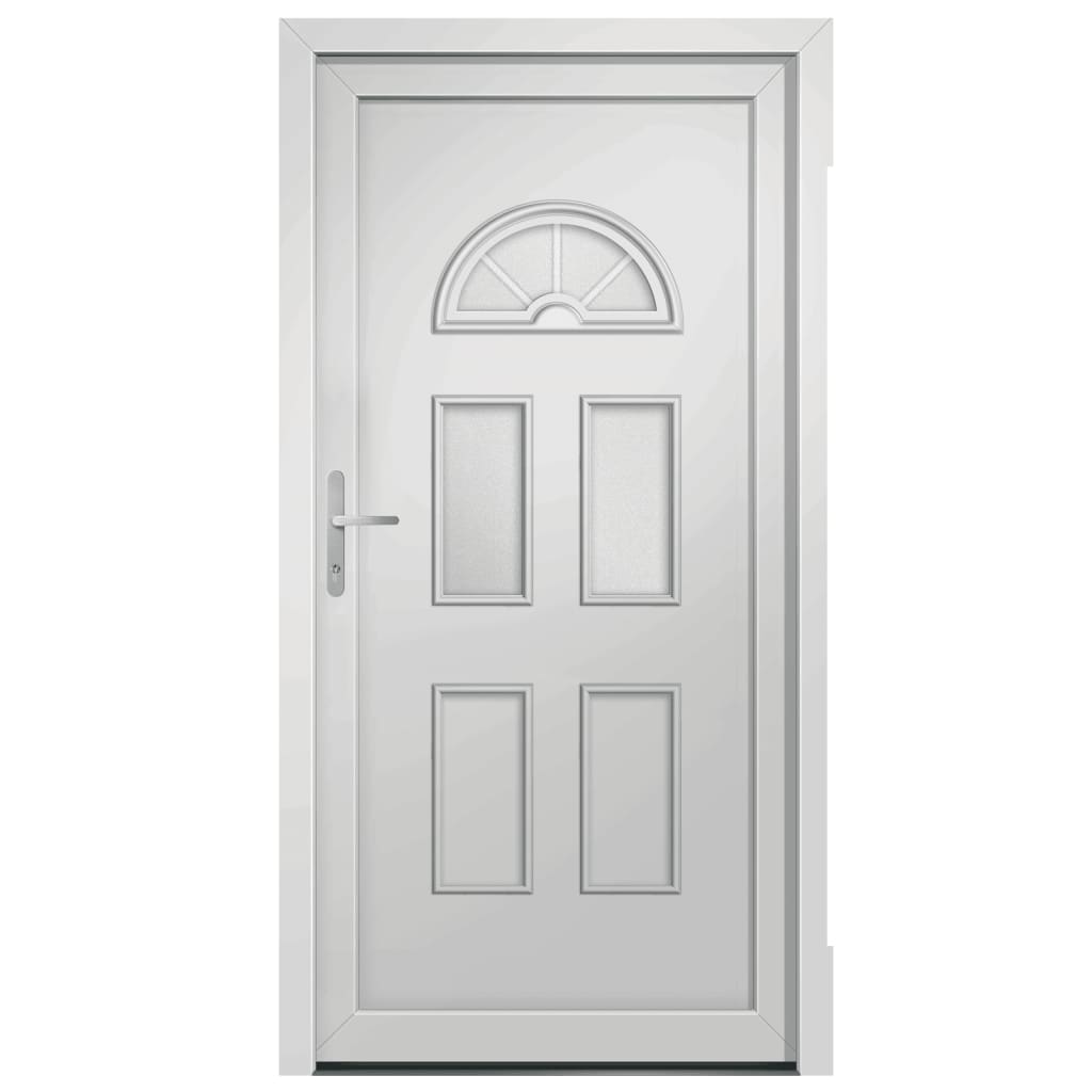 vidaXL Front Door White 98x198 cm PVC