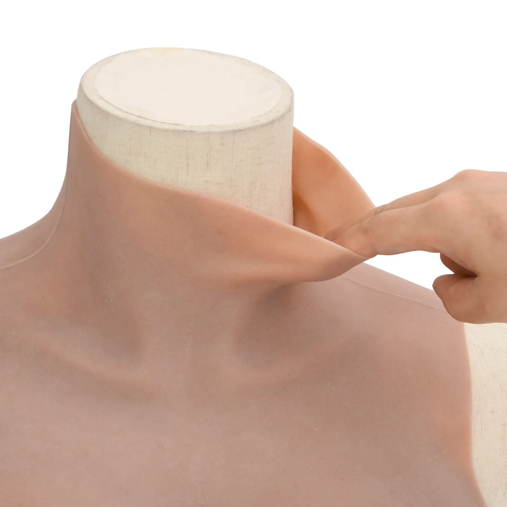 vidaXL Silicone Breastplate Tan B Cup