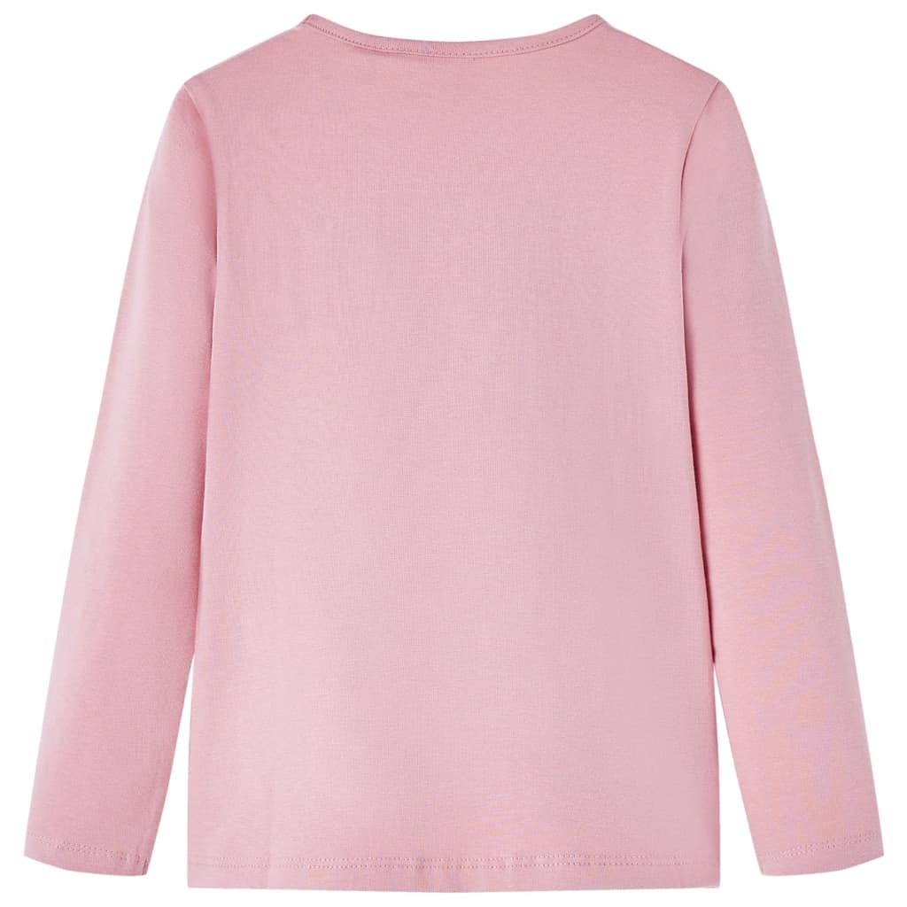 Kids' T-shirt with Long Sleeves Light Pink 140